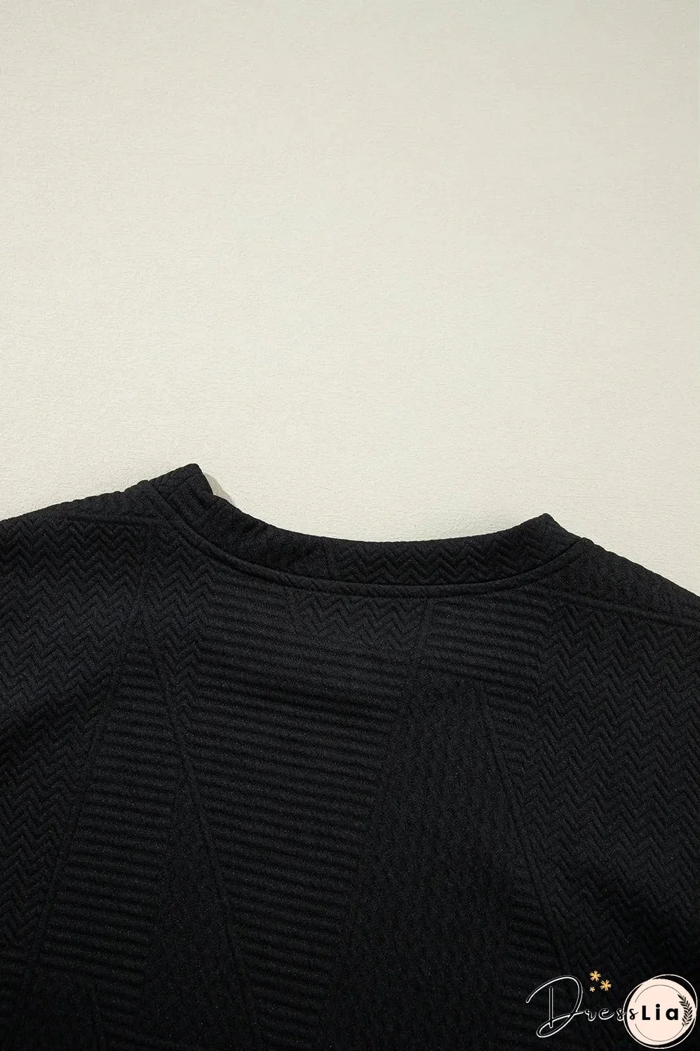 Black Ruffled Sleeve Summer Top and Cropped Loose Pants Set