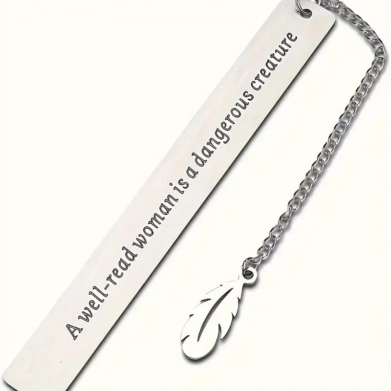 5 Pieces Letter School 201 Stainless Steel Minimalist Bookmark