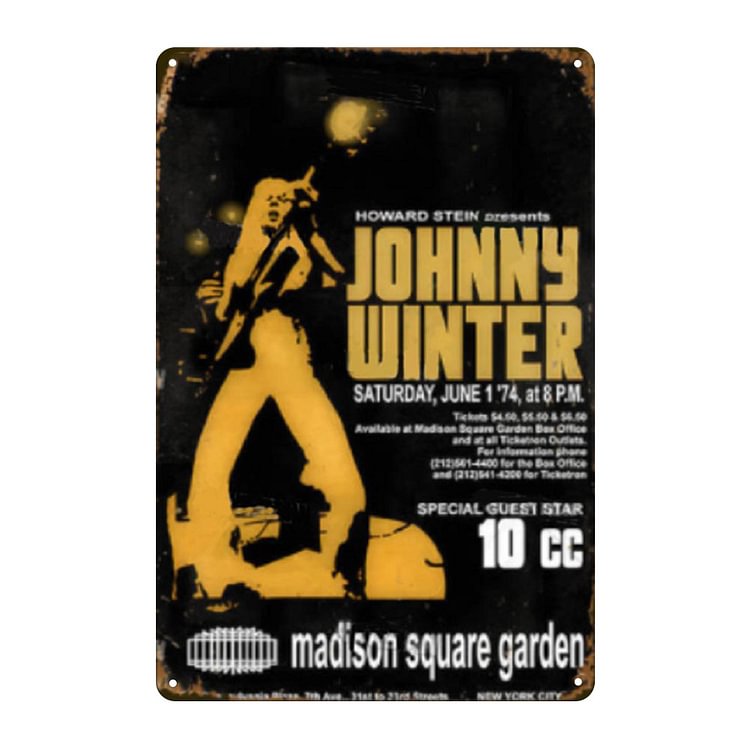 【20*30cm/30*40cm】Johnny Winter - Vintage Tin Signs/Wooden Signs