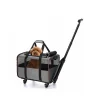 Pet Carrier- Airline Approved Dog Carrier with Wheels: Pet Travel Carrier, Cat Carrier with Telescopic Handle – Ideal for Dogs and Cats Easy to Fold