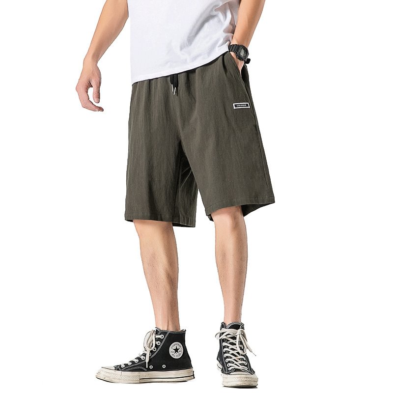 Men's Cotton And Linen Casual Trousers