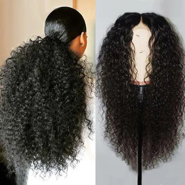 Zaesvini Hair®|Hand-Tied Nature Curly Wig Glueless Wigs Zaesvini