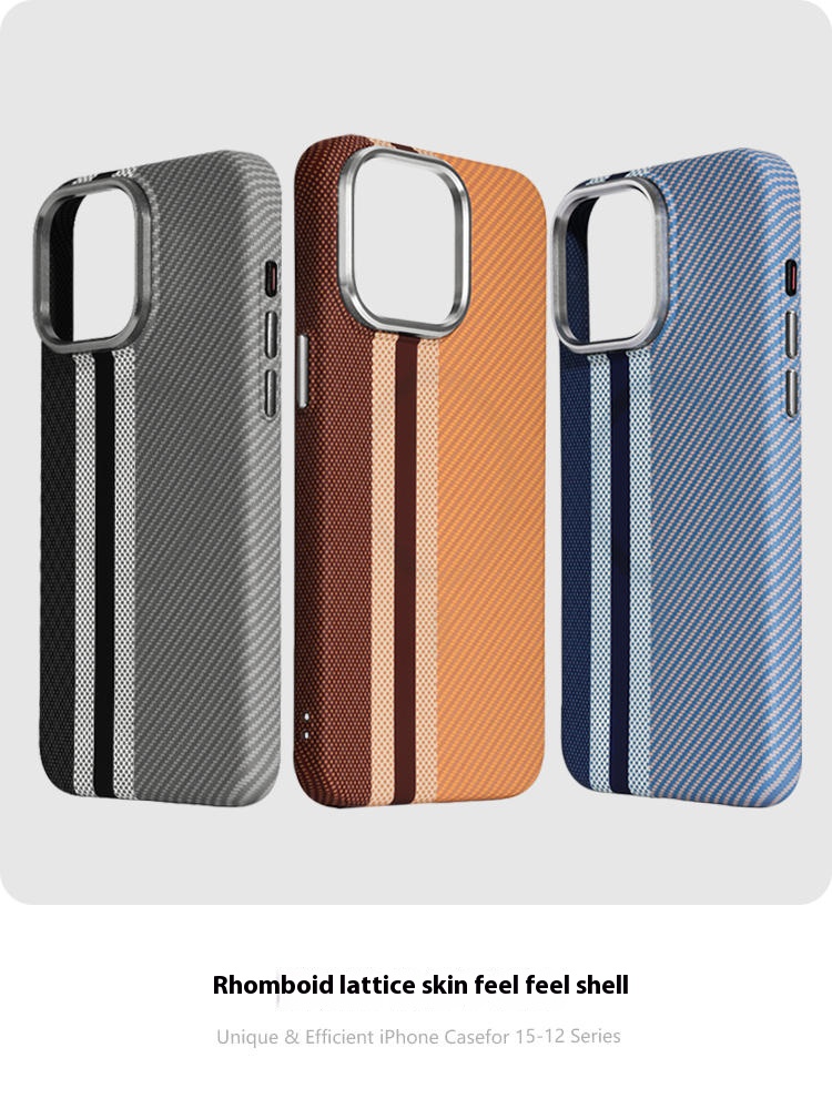 For IPhone Series Carbon Fiber Two Color Stripe Mobile Phone Protective For iphone series carbon fiber two color stripe mobile phone protective