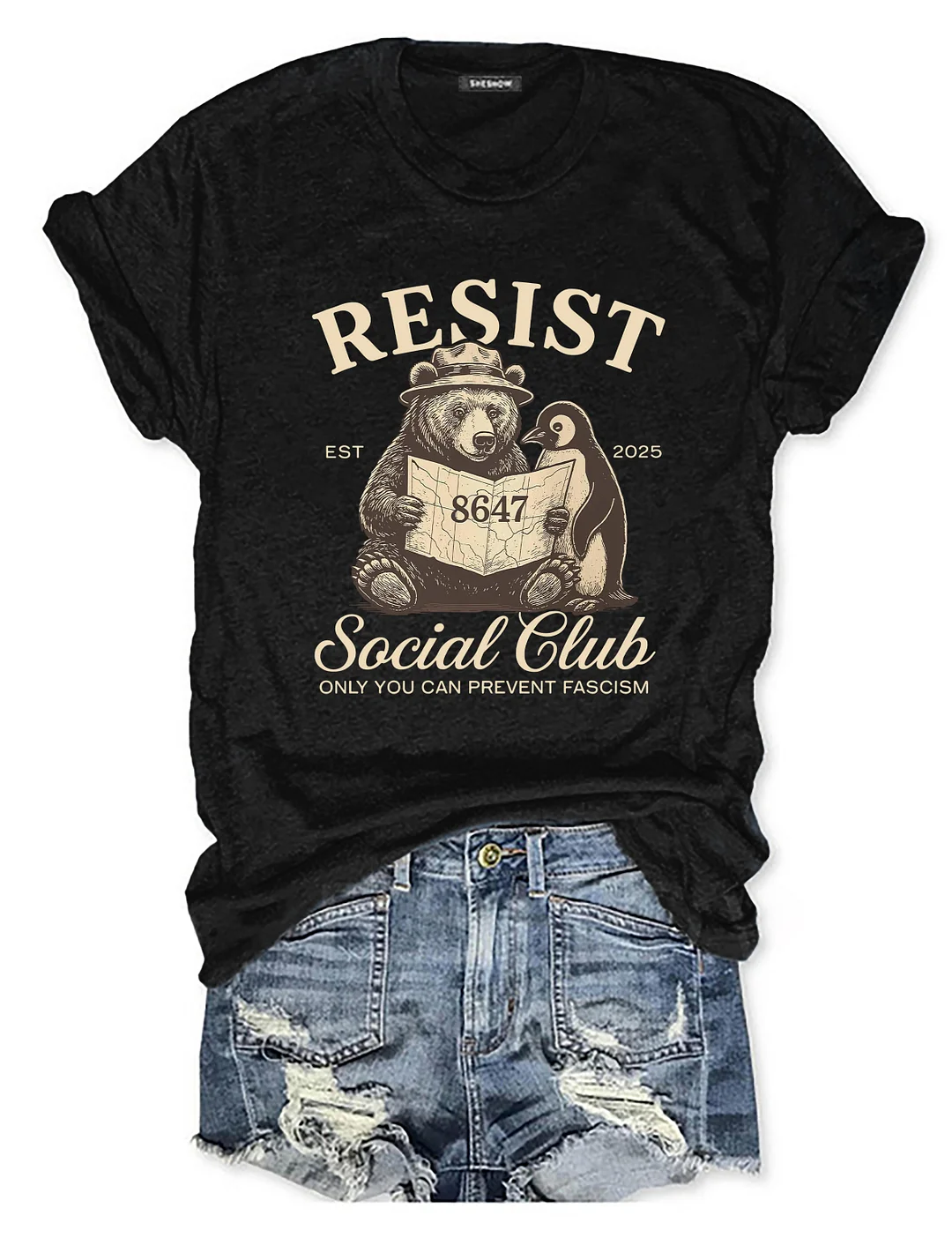 Bears Penguins Resist T-Shirt