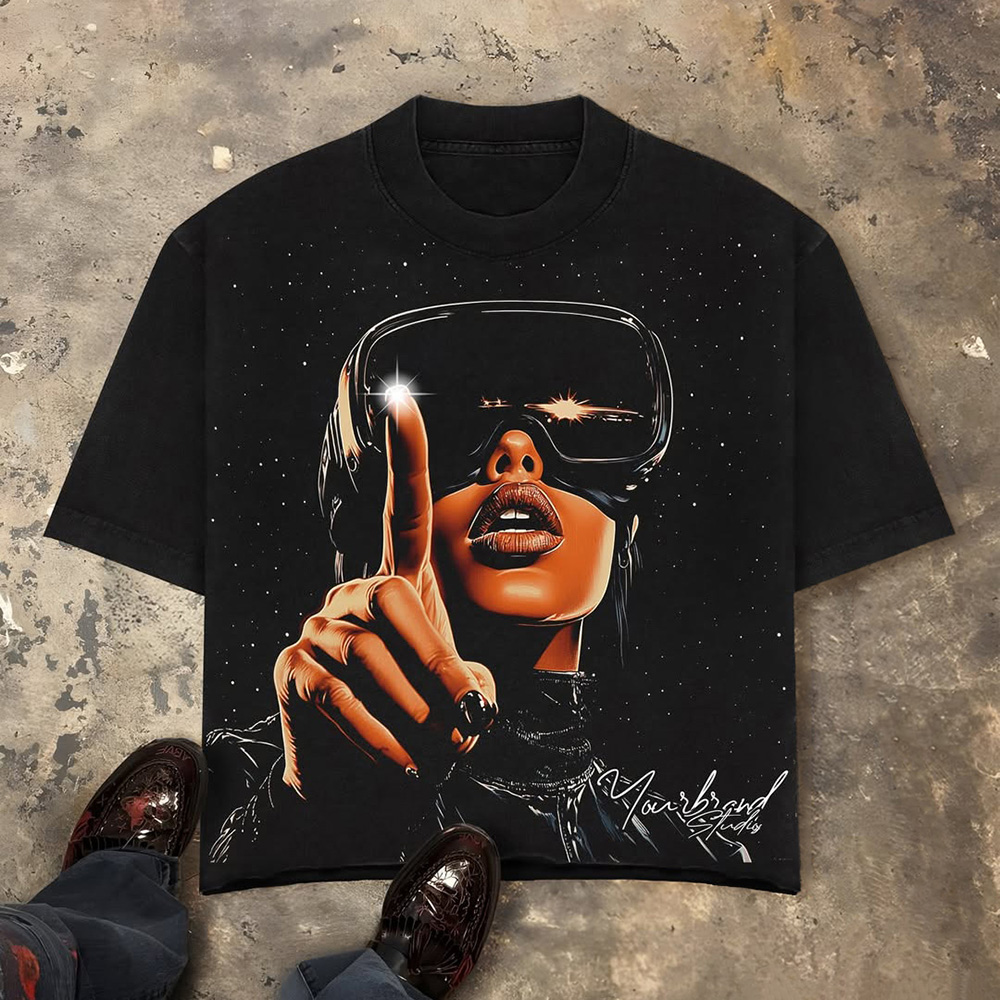 Stylish The Future Is Your Print Short Sleeve T-Shirt