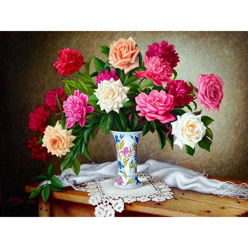 

40x50cm - Paint By Numbers Chinese Rose, 501 Original