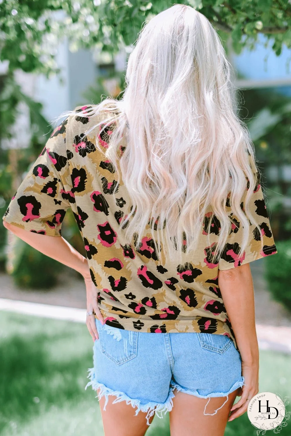 Boyfriend Leopard Loose T Shirt