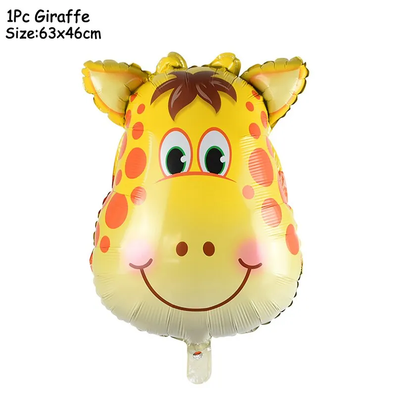 Wild One Jungle Party Animal Balloons Disposable Tableware Kids 1st Forest Safari Birthday Party Decoration Baby Shower Supplies