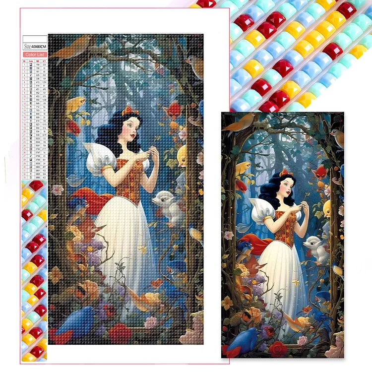 Full Square Diamond Painting - Disney Princess 40*80CM