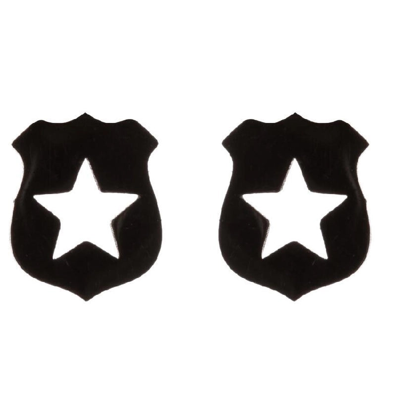 1 Pair Halloween Fashion Smile Face Star Skull Plating Hollow Out Stainless Steel Ear Studs