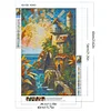 (40*60cm)Seaside House - Full Round Drill Diamond Painting