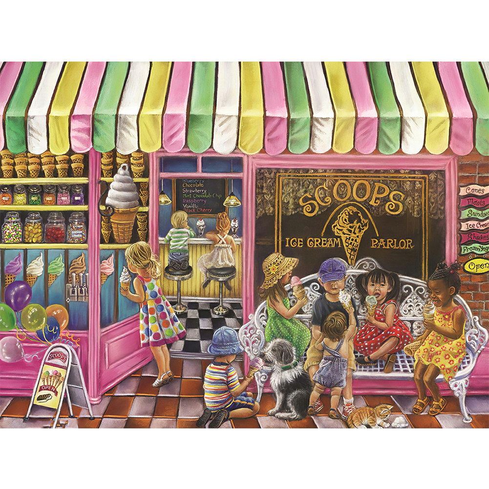 

House Village - Round Drill Diamond Painting - 50*40CM, 501 Original