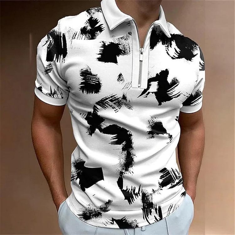 Men's Casual Short Sleeve Lapel POLO Shirt