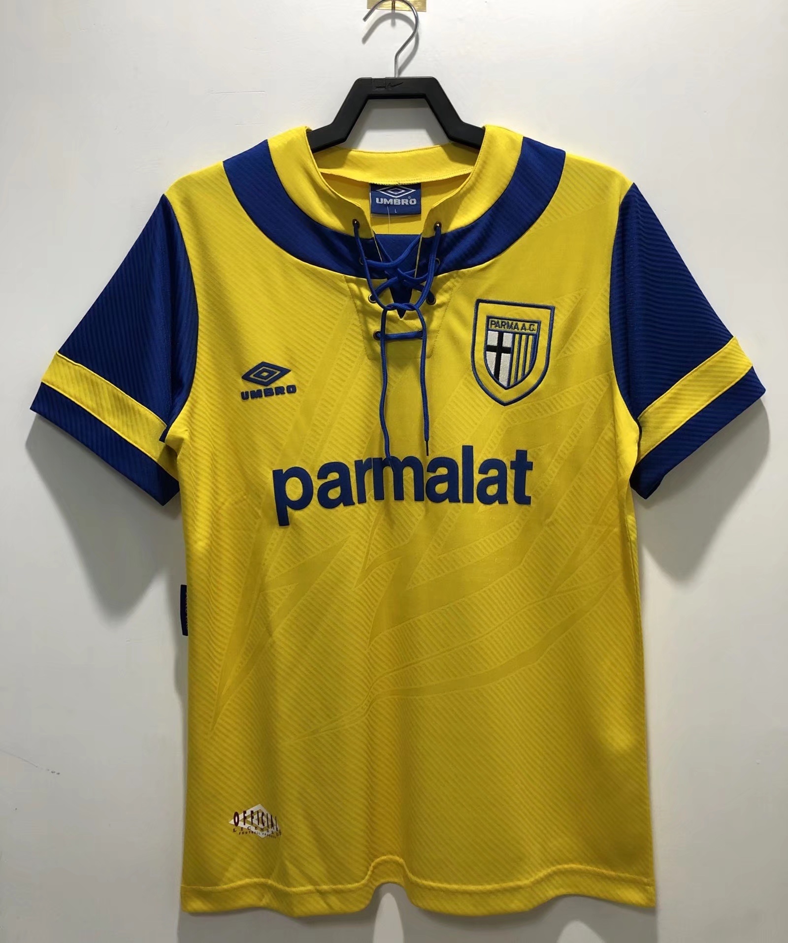 1993-1995 Retro Parma Football Home Yellow Shirt