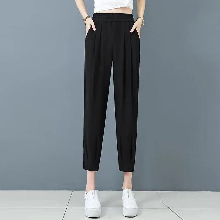 Women's Casual Cooling Straight Pants | 168DEAL
