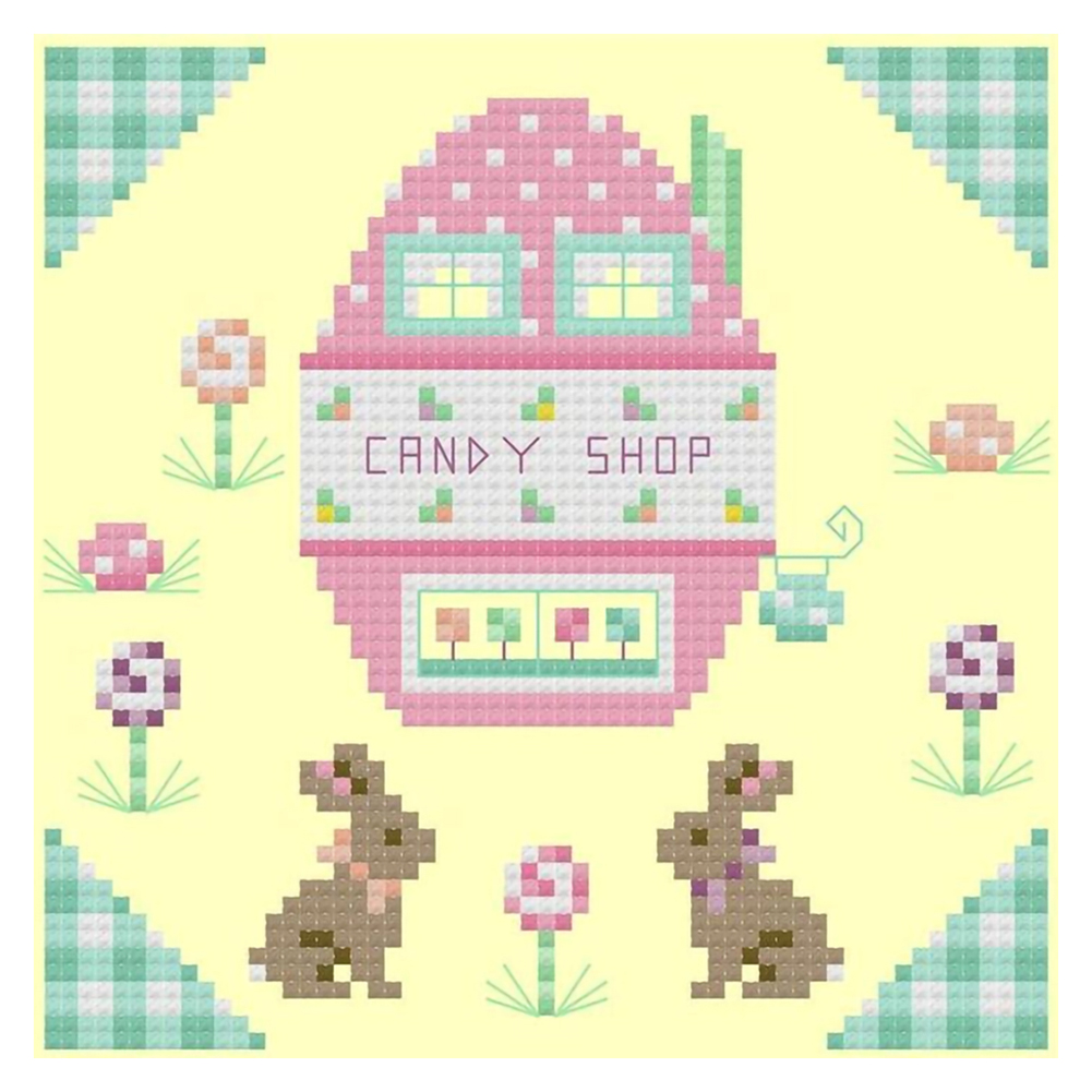 

Easter Bunny - 11CT Stamped Cross Stitch - 30*30CM, 501 Original