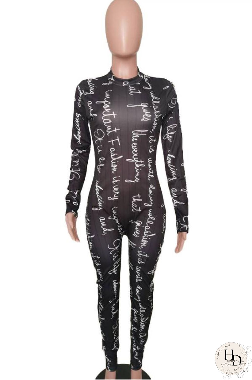 Red Fashion letter Print Polyester Long Sleeve O Neck