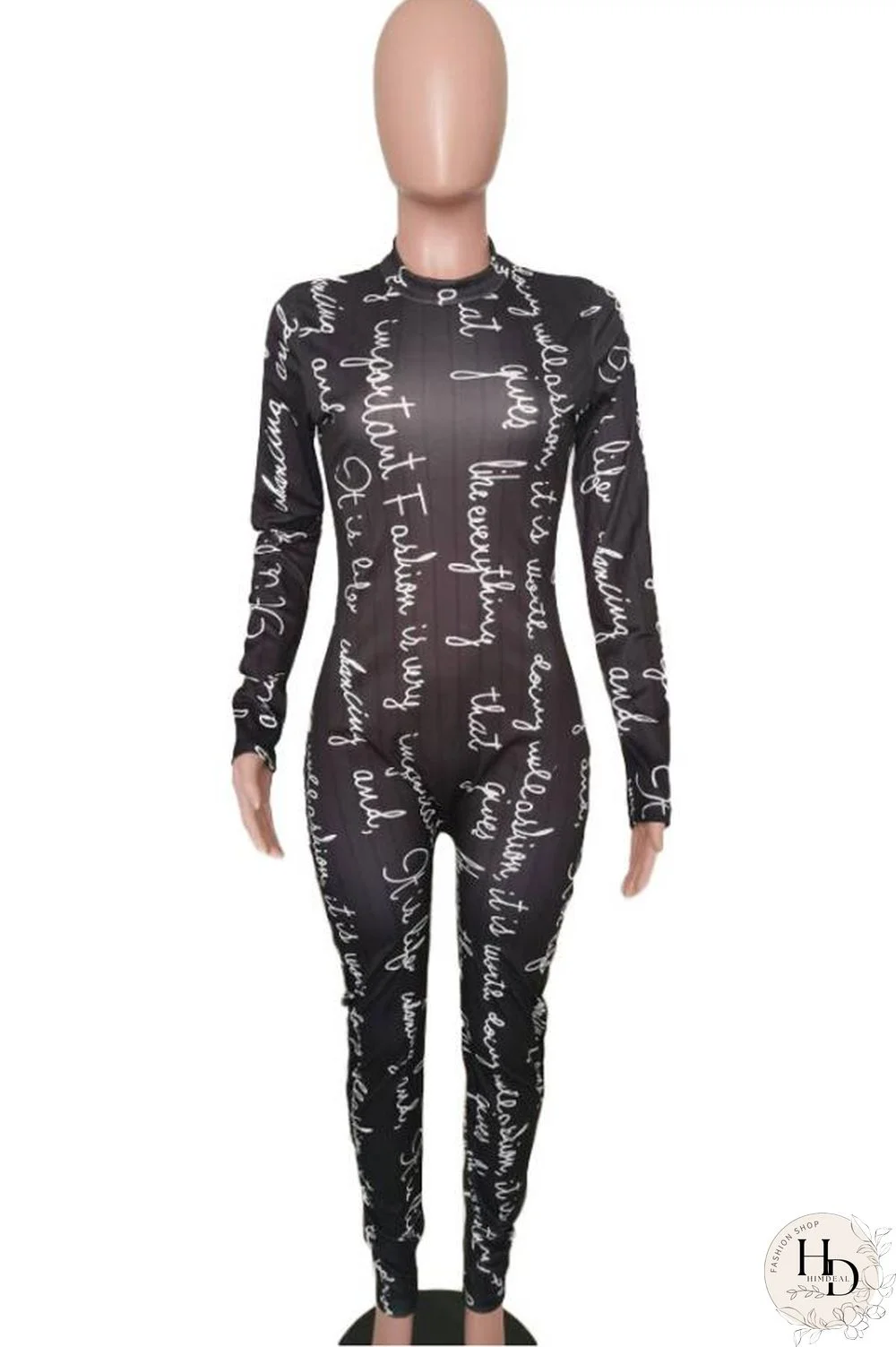 Red Fashion letter Print Polyester Long Sleeve O Neck