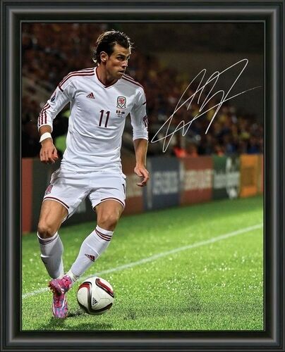 GARETH BALE - SOCCER - A4 SIGNED AUTOGRAPHED Photo Poster painting POSTER -  POSTAGE