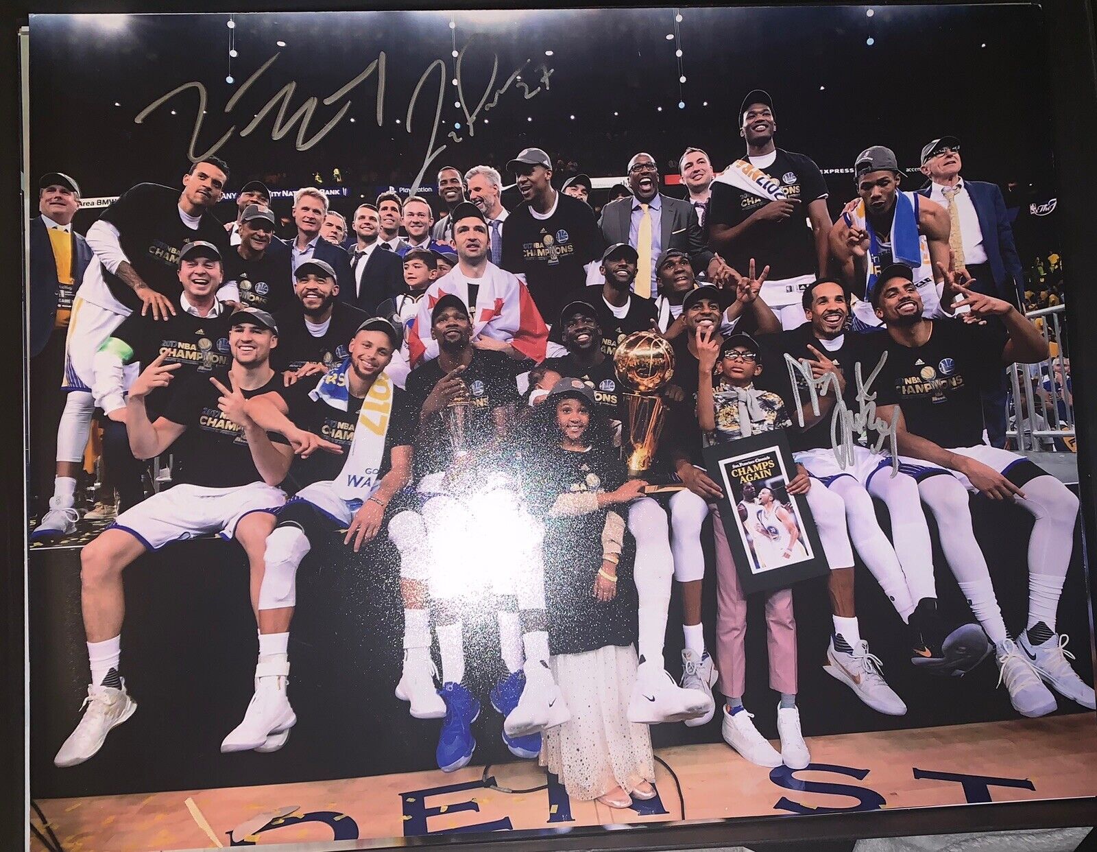 Golden State Warriors Signed Photo Poster painting Zaza Livingston Mcgee