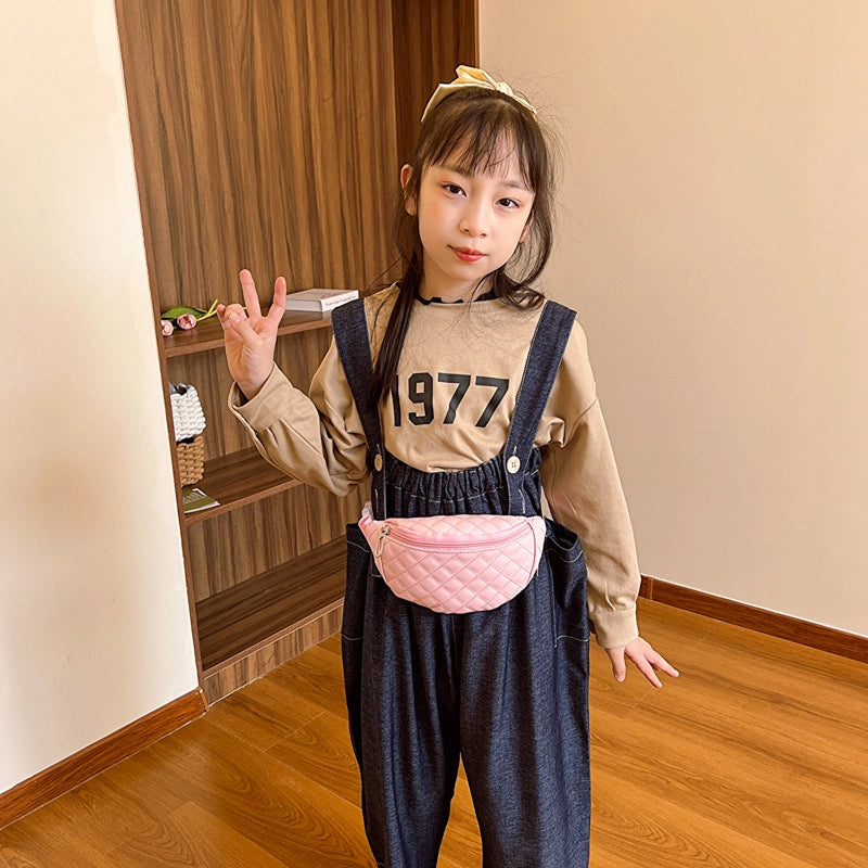 Children’s Waist Bag New Summer Simple Crossbody Bag Outgoing Children’s Backpack Lightweight Casual Chest Bag