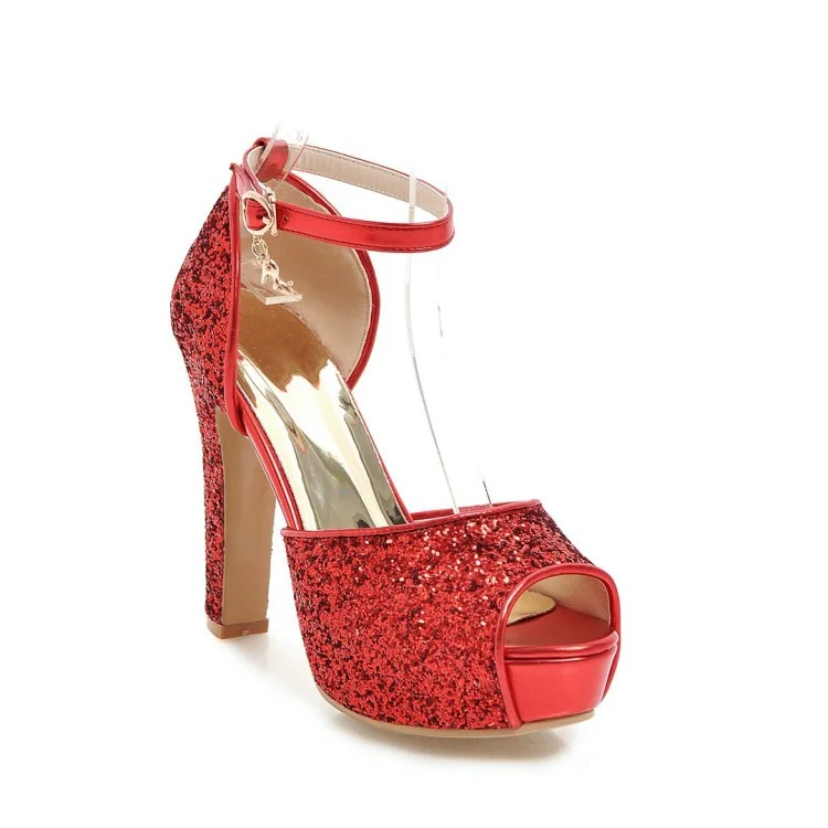 Tanguoant Tanguoant Water Table With Buckle Bag With Sandals Female Temperament Sexy High Heels Shoes Women's Shoes 327