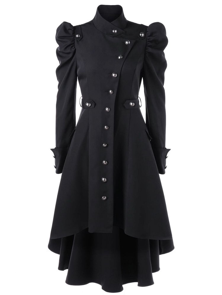 British Style Button Up Coat