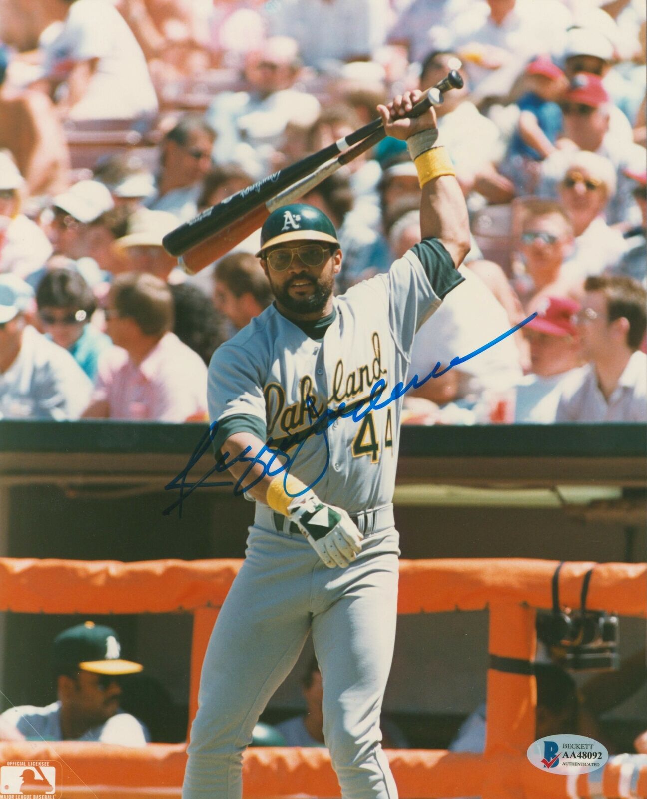 Athletics Reggie Jackson Authentic Signed 8x10 Photo Poster painting Autographed BAS #AA48092