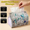 Jungle Birds DIY PU Diamond Painting Tissue Box Kit Desktop Tissue Holder with Rhinestone Diamond Desk Decorative Tissue Box for Adults Desktop Storage Organizer