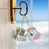 6Pcs chien double face - 5d bricolage artisanat porte-cl&eacute;s