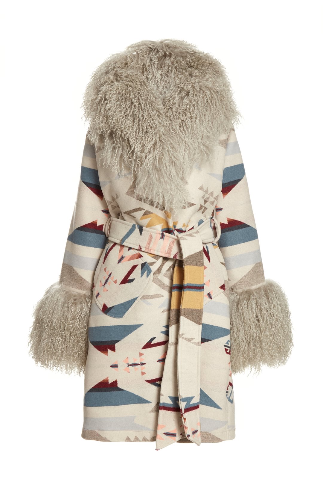 White Sands Shearling Smoking Robe
