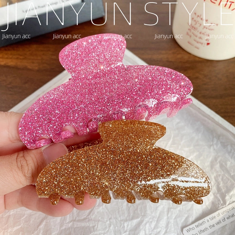 Casual Elegant Lady Women’s Solid Color Arylic Hair Claws