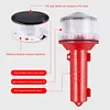 Solar Charging LED Marine Signal Light 3 Colors Flashlight for Marine Navigation