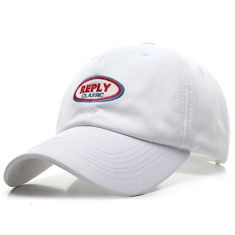 Cotton Baseball Cap for Men and Women Letter REPLY Summer Visors Sun Hats Casual Men Snapback Hat Boys Casquette Gorras