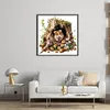 Hamster In Tree Hole-14CT Stamped Cross Stitch 50*50cm/19.69*19.69in tapestrymarket