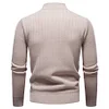 Men's Casual Half-zip Stand Collar Sweater by Inlyline