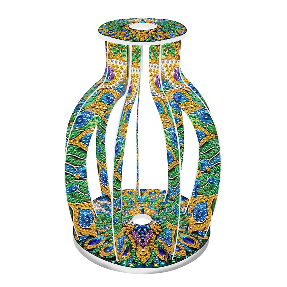 Flower Diamond Painting Flower Vase Rhinestones Desktop Ornaments for Home Decor