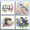 Animal Full 18CT 2 Strands DIY Stamped Cross Stitch Kits for Beginners Adults Home Wall Decor Cross Stitch Art and Crafts Kits 25x25cm