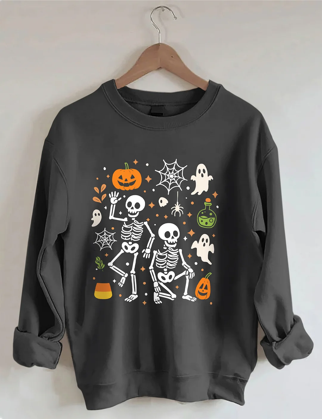 Slightly Subtle FDT Halloween Skeleton Sweatshirt
