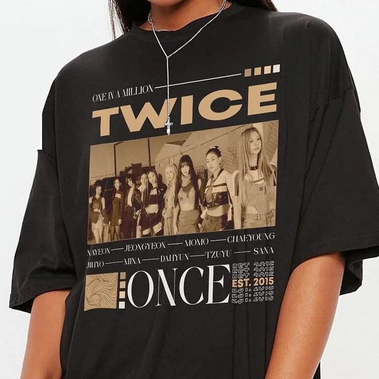 TWICE Ready To Be Member Name T-shirt