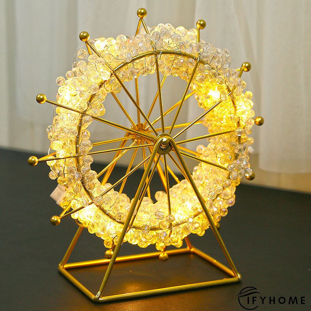 Creative diy handmade gypsophila beaded ferris wheel ornaments colorful beads | IFYHOME