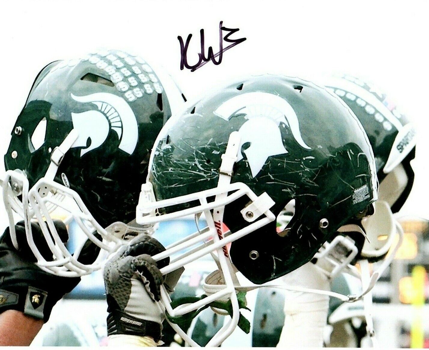 Kenneth Walker III Michigan State football signed autograph 8x10 Photo Poster painting star RB G