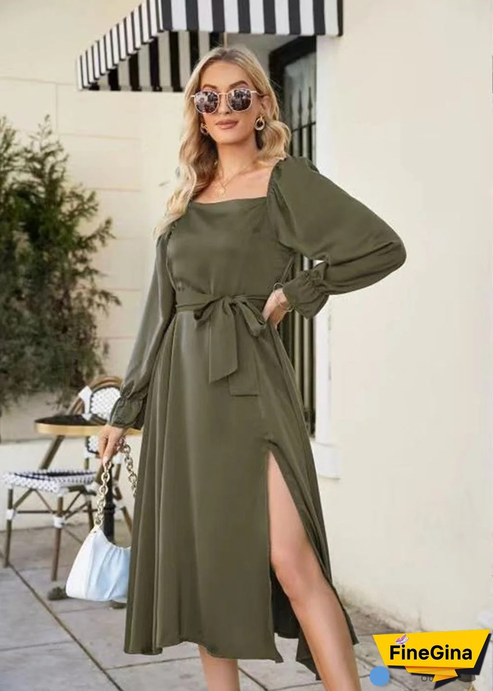 Boho French Elegant Casual Spring Summer Dress Olivia