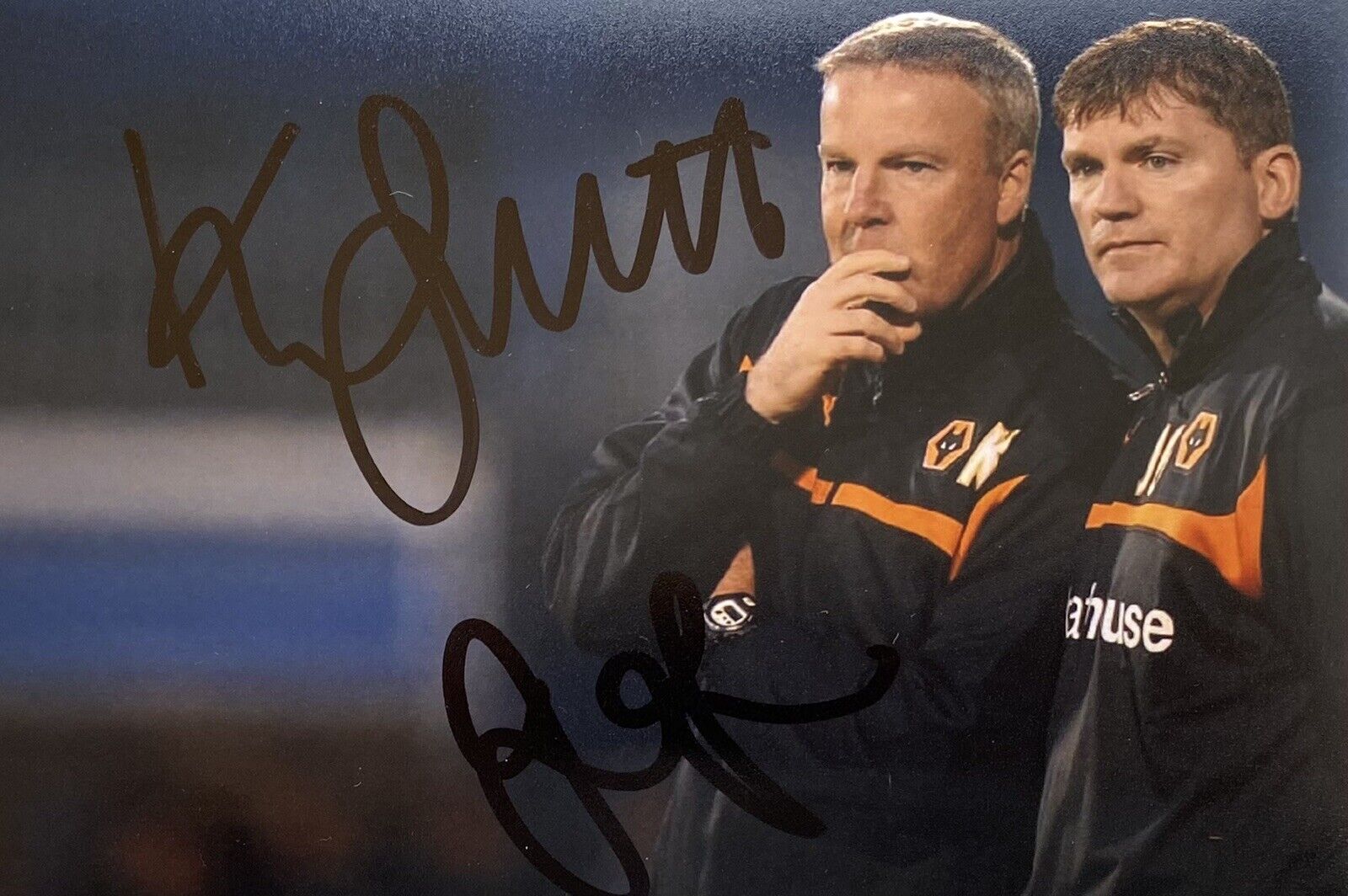 Joe Gallen & Kenny Jackett Genuine Hand Signed Wolves 6X4 Photo Poster painting