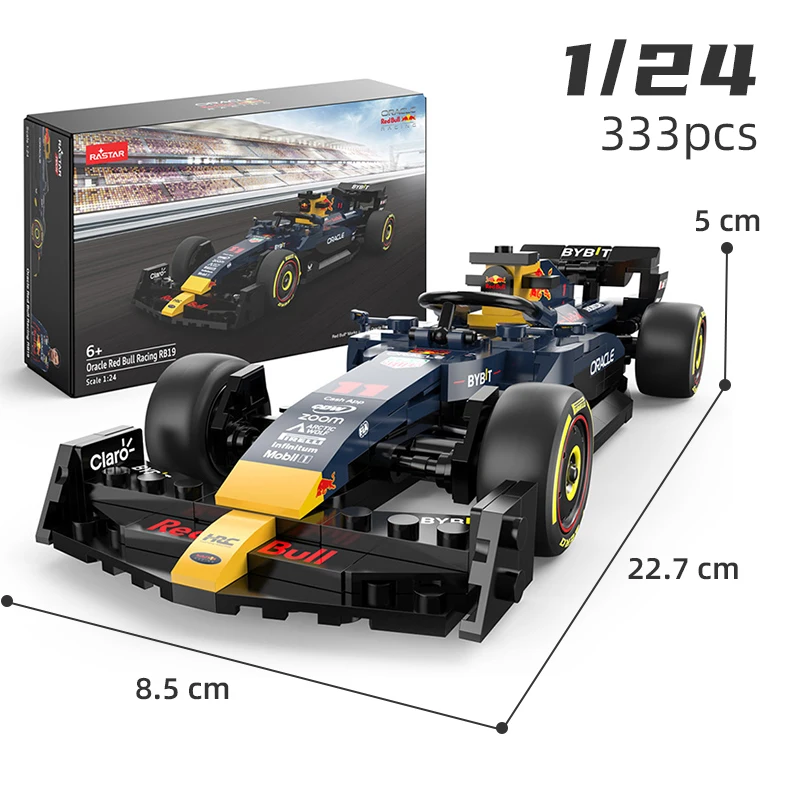 1/24 2023 F1 Red Bull RB19 #1 Max Verstappen #11 Perez Formula Racing Car Alfa Romeo C42 Building Block Model Toy Vehicle Bricks