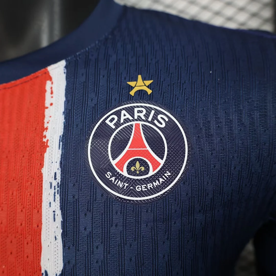 24/25 PSG Paris Saint Germain Home Champion Star Player Version Football T-Shirt Thai Quality