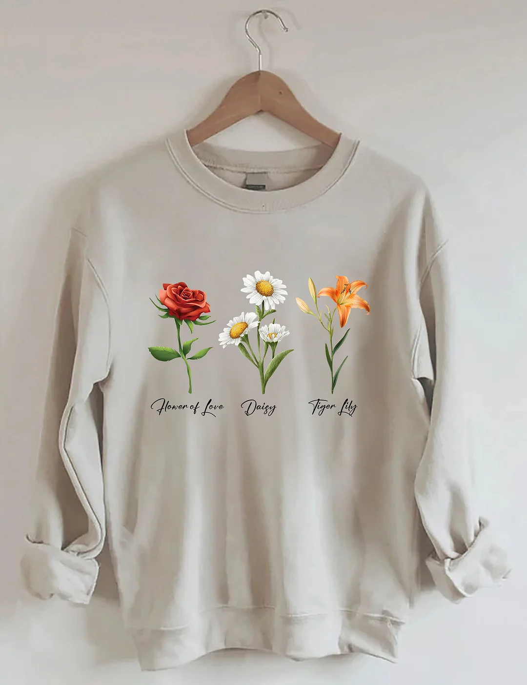 Flower Of Love Daisy Tiger Lily FDT Sweatshirt