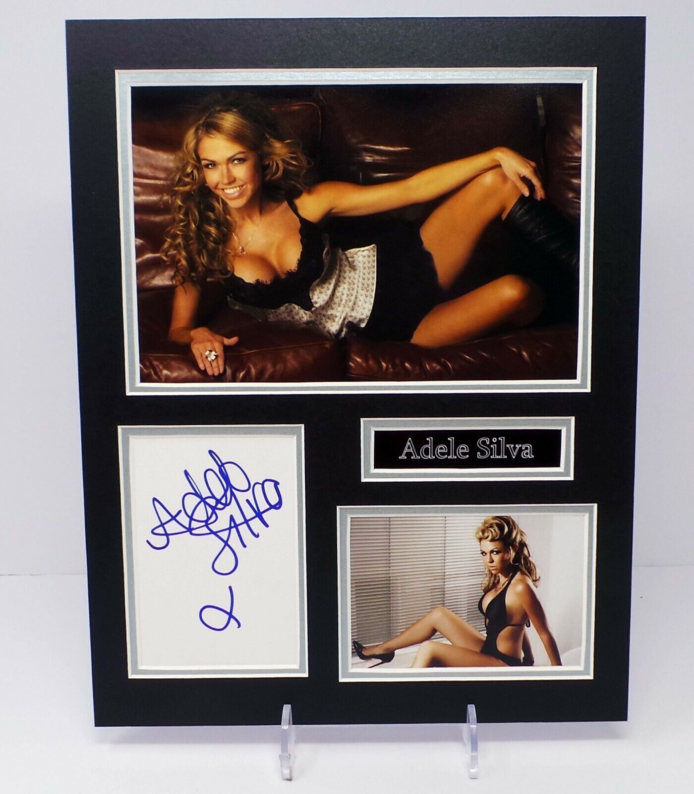 Adele SILVA Signed Mounted SEXY Photo Poster painting Display AFTAL RD COA Emmerdale Kelly