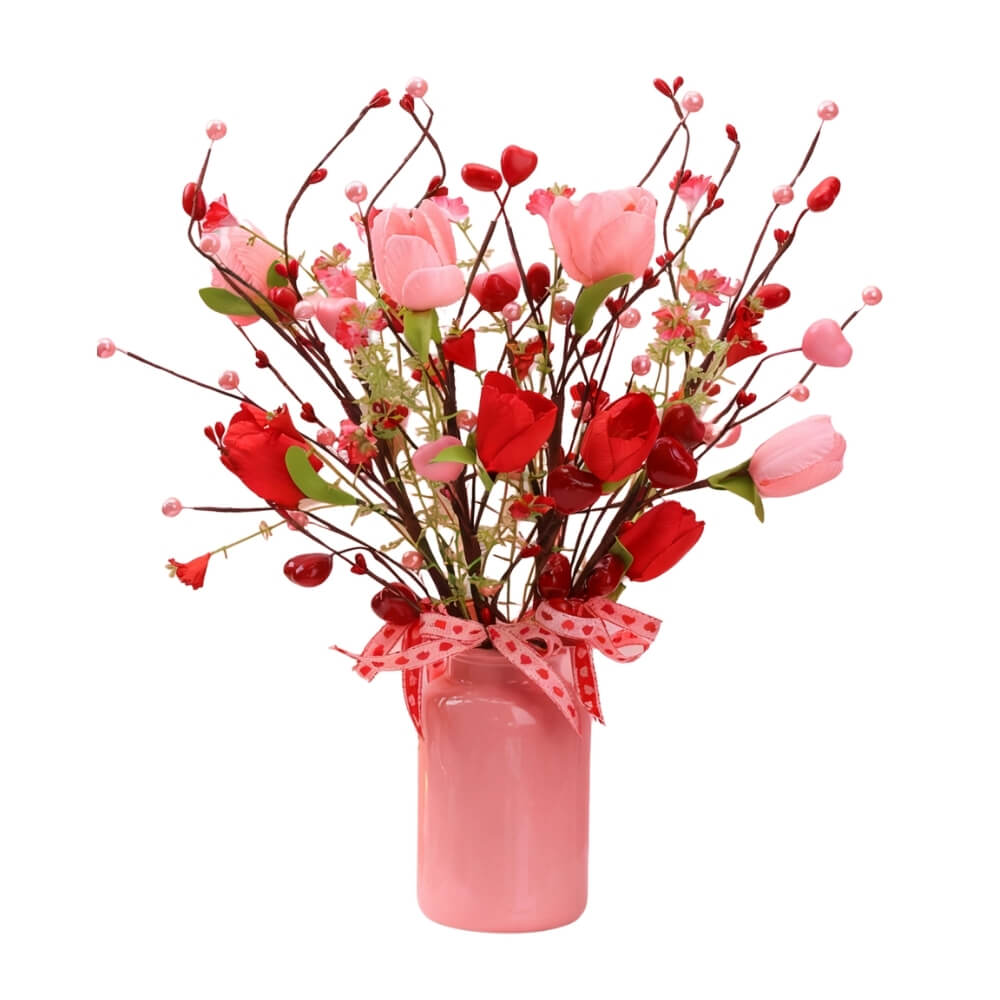 20.9" Wedding Romantic Tulip Picks Set (6 PCS)