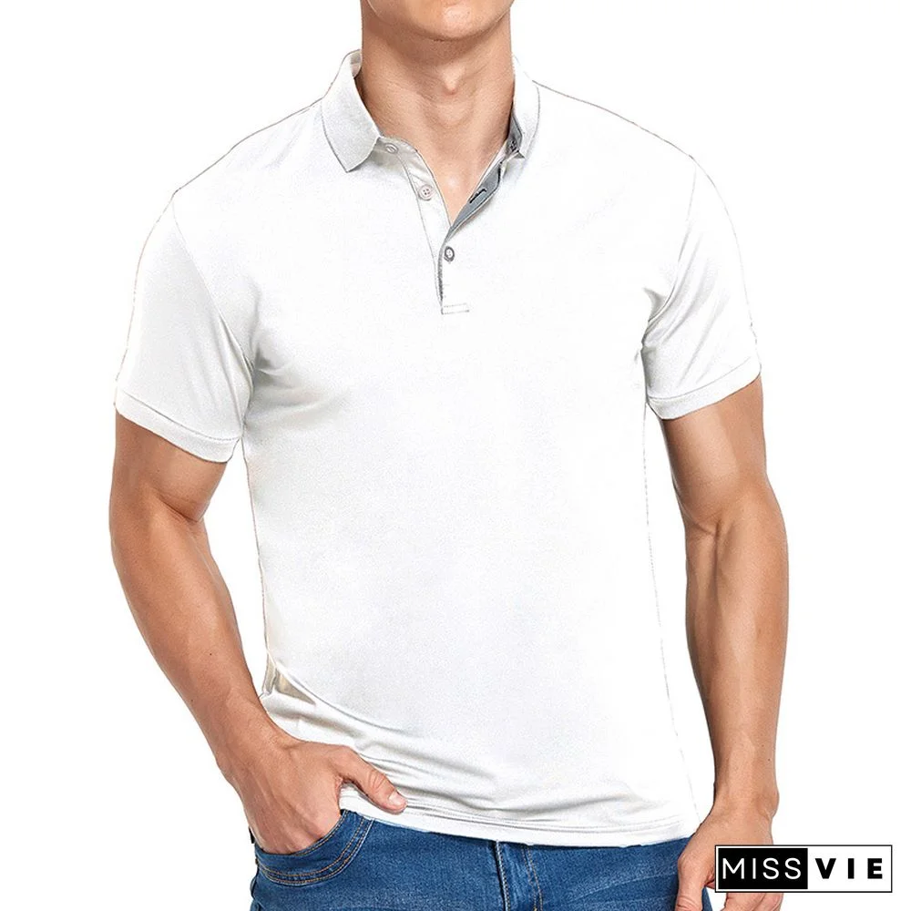 Men's Short Sleeve Quick Dry Breathable Polo Shirt